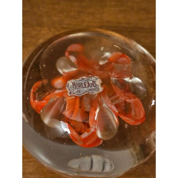 Vintage Handblown Bubbled Glass Paperweight Art Decor Display - Picture 5 of 6